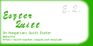 eszter quitt business card